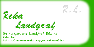 reka landgraf business card